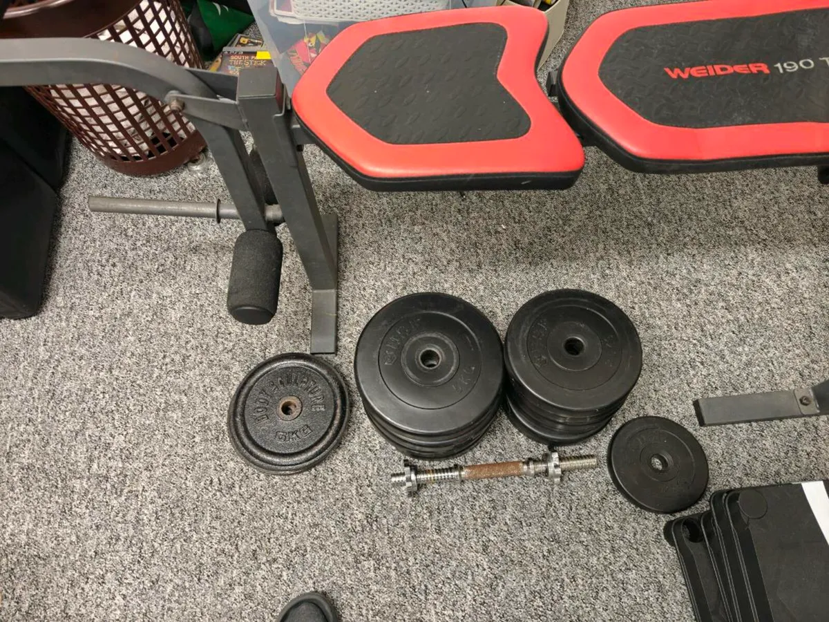 Weight bench and weights - Image 4