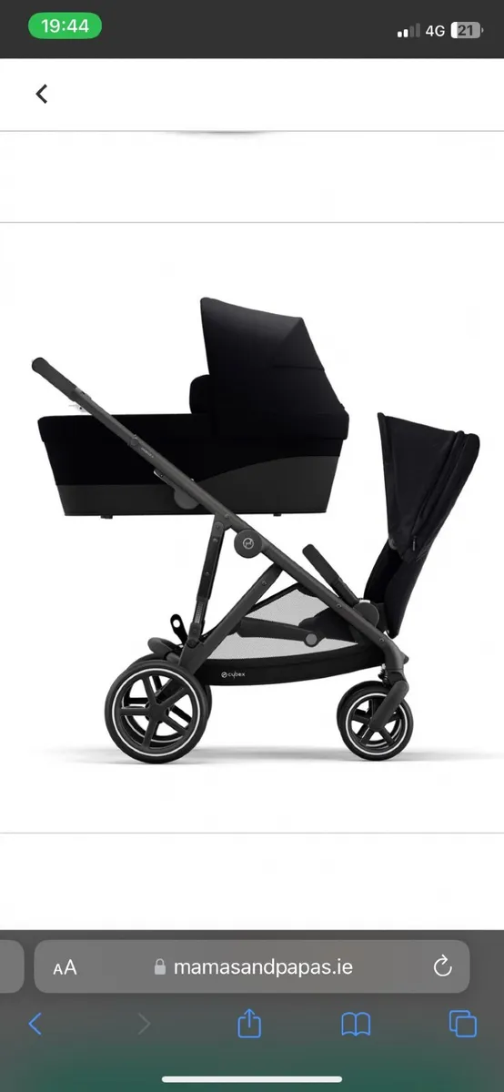 Cybex Gazelle S Single to Double buggy - Image 3