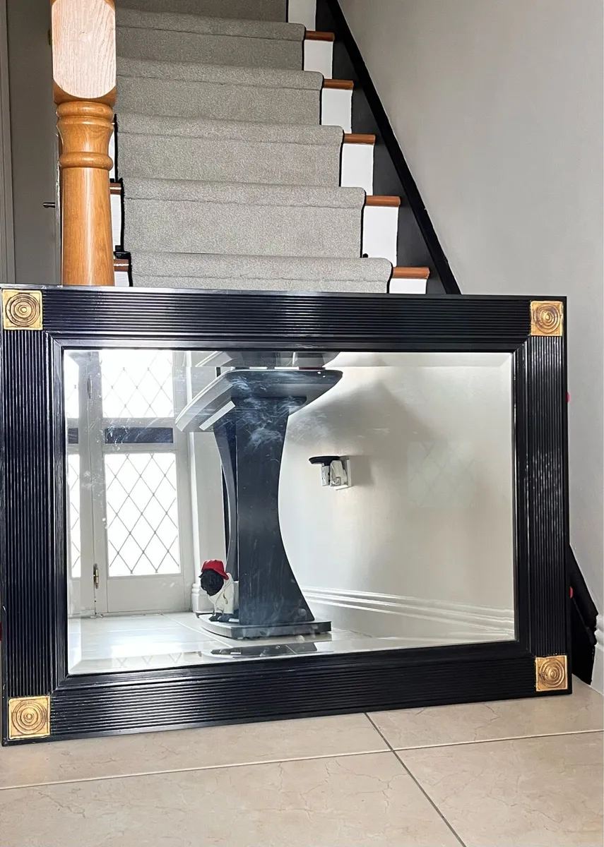 Large black mirror 37” x 27” - Image 1