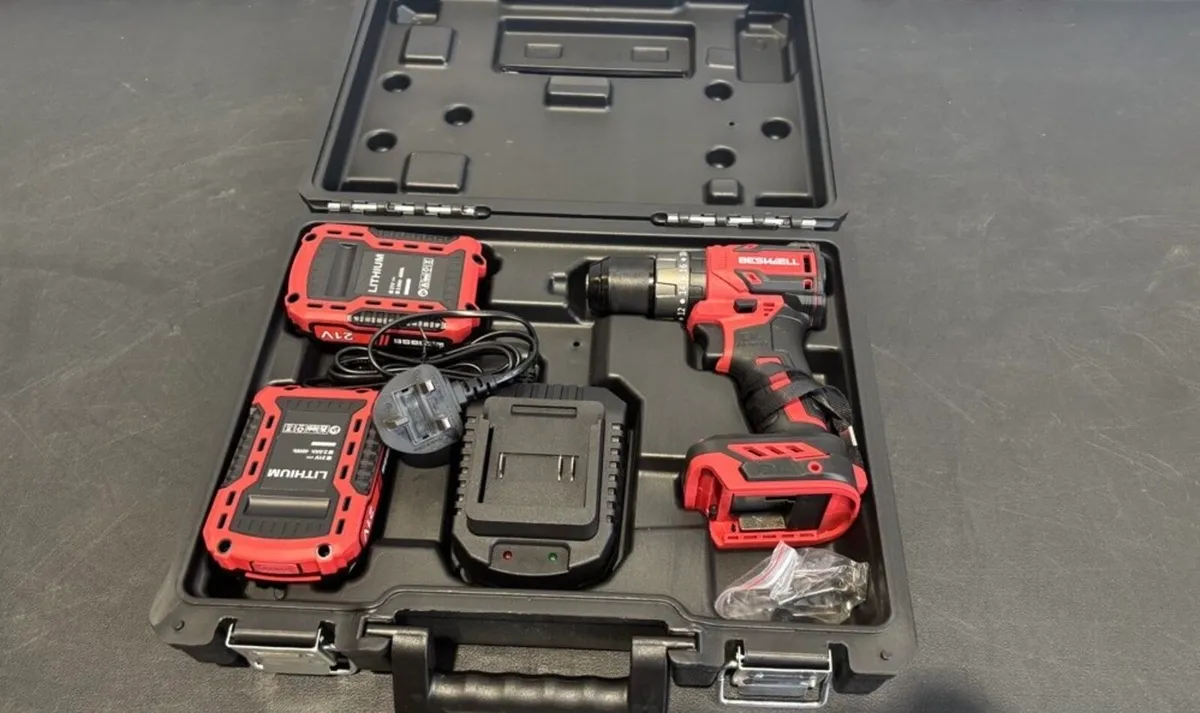 21v Drill with impact function *new with batterys* - Image 2