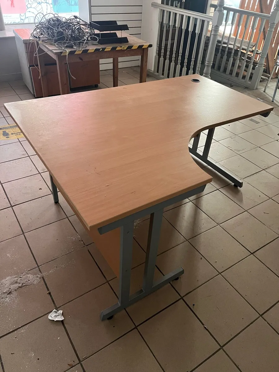 Large Office Desk with drawer unit. - Image 2