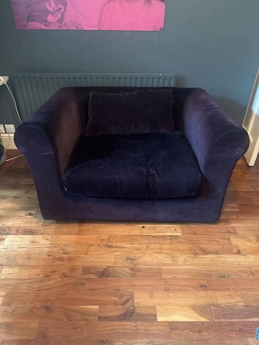Velvet sofa from Habitat - Image 2