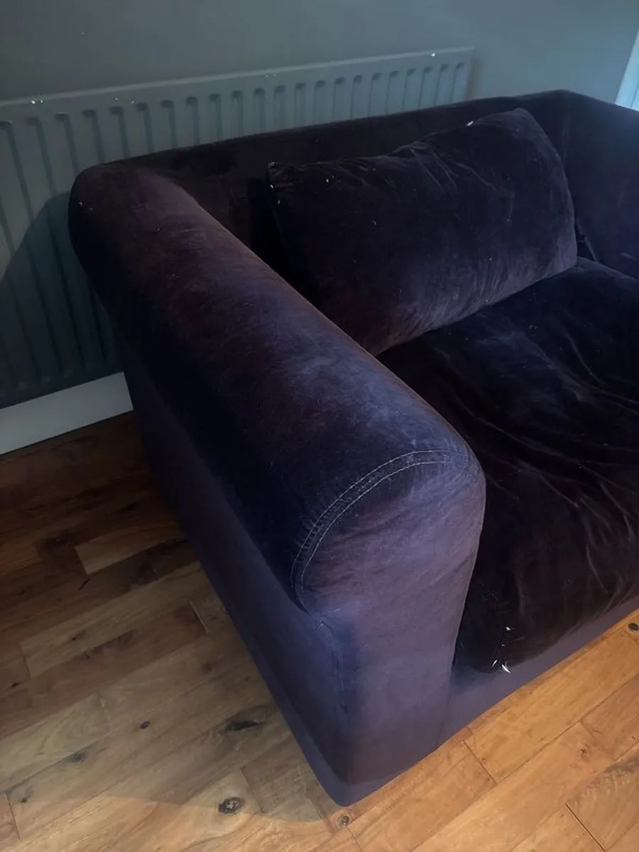 Velvet sofa from Habitat - Image 3