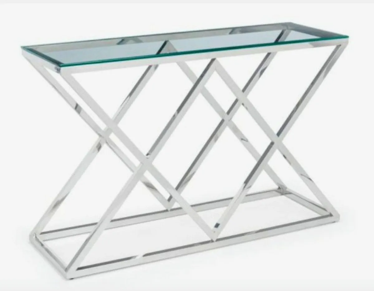 Glass console table - Image 3