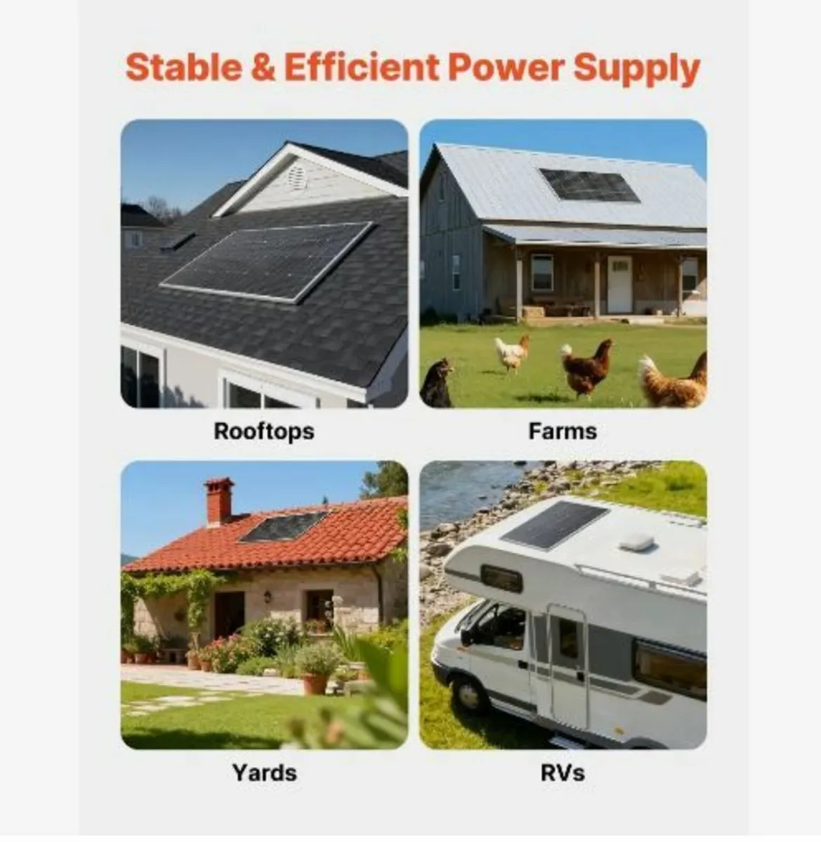 2PCS 100W Monocrystalline Solar Panels - Image 4