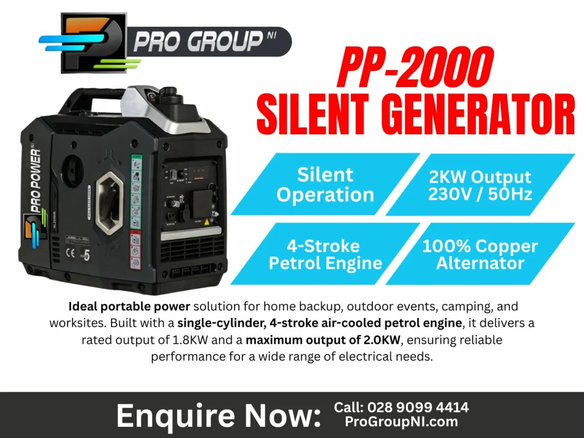 PP-2000 Silent Generator - Pro Group NI - Image 1