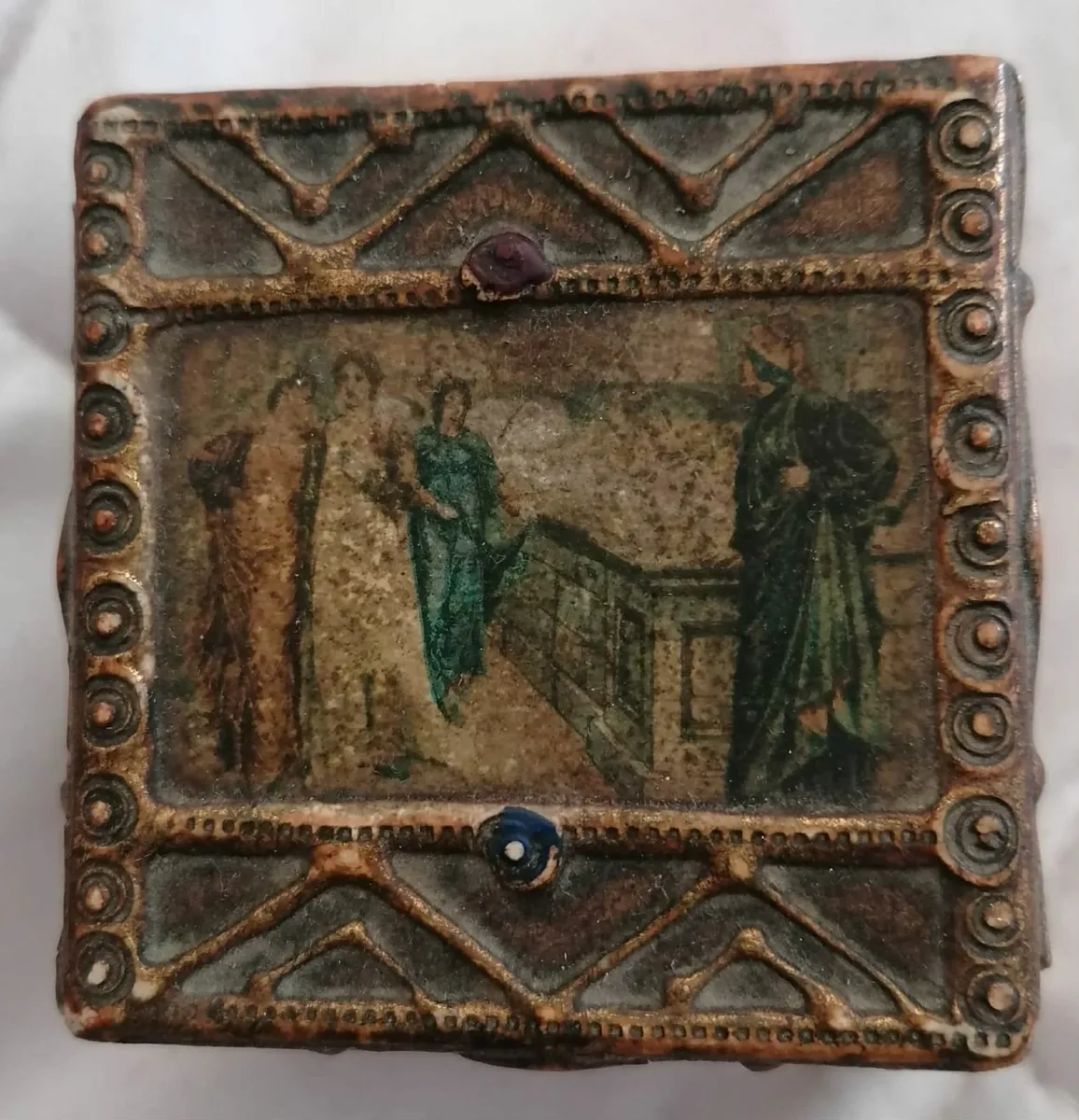 Antique Italian Florentine Gilded Wooden Box - Image 1