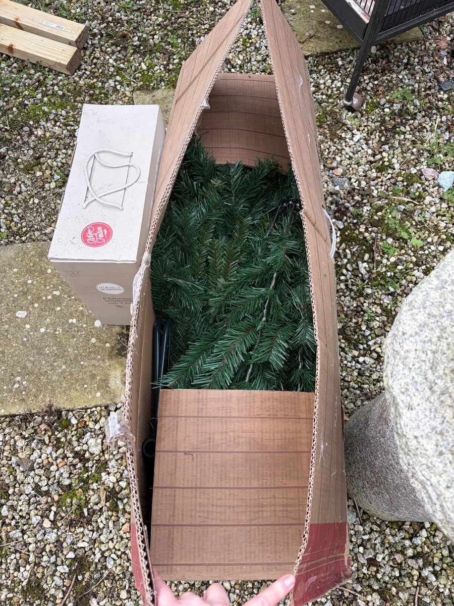FREE 6ft artificial Christmas tree and baubles - Image 2