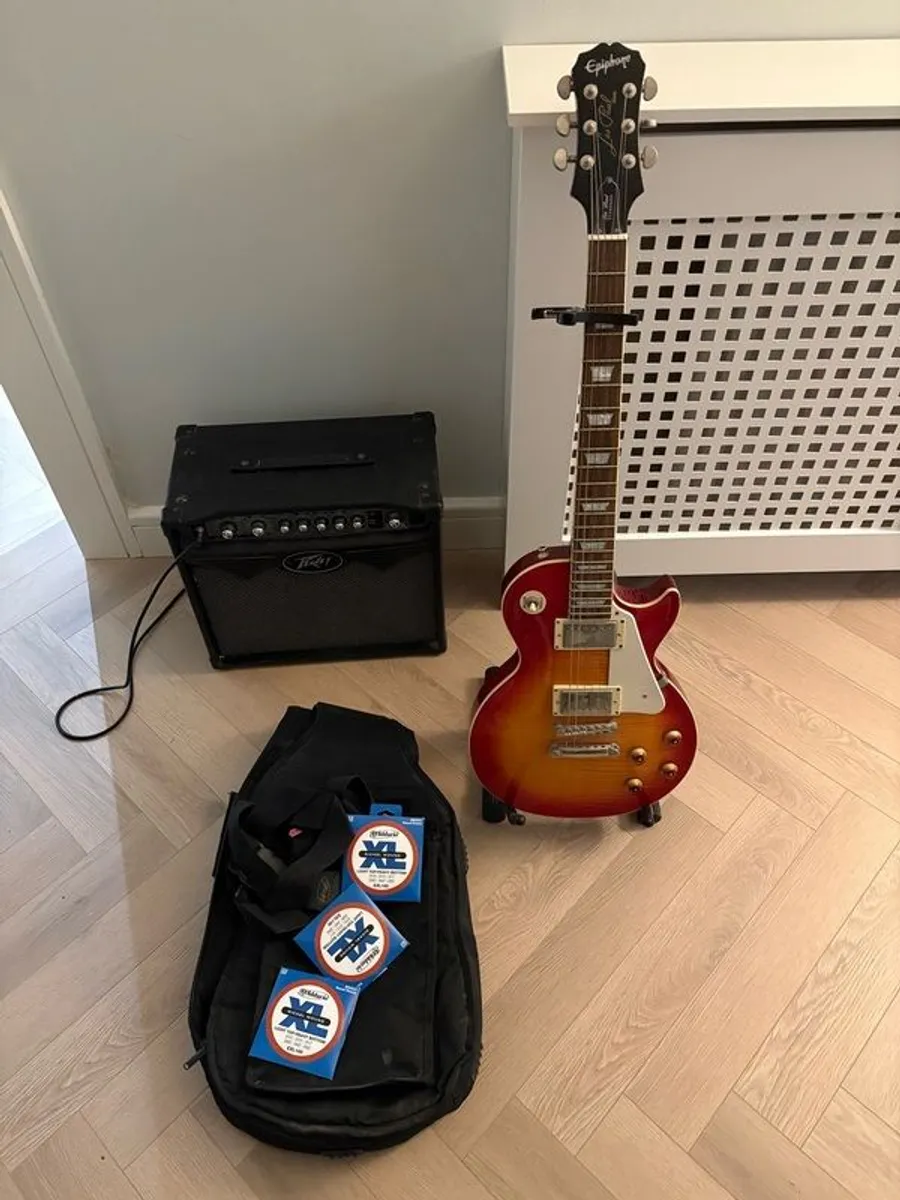 Epiphone Les Paul Standard Cherry Sunburst (2009) with Peavey Vypyr Amp - Image 1