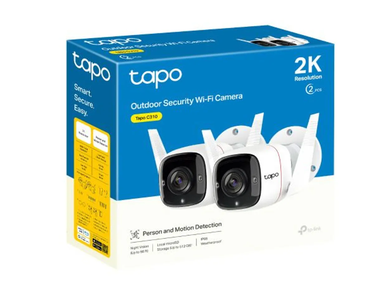 Outdoor Security Wi-Fi Camera 2 Pack 2 Cameras - Image 1