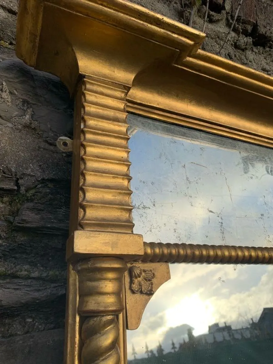 19th century gilt peer glass mirror - Image 4