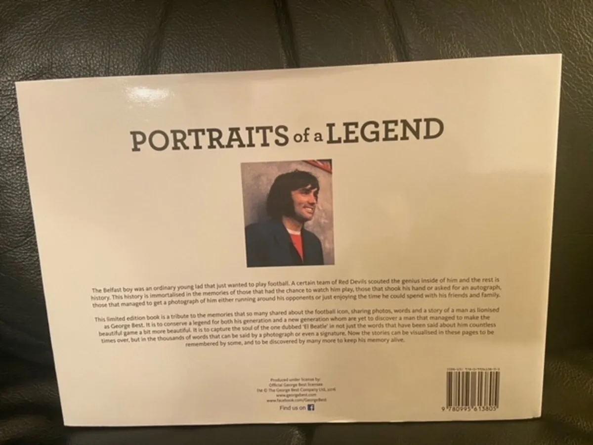 George Best - Portraits of a Legend hardback book - Image 3