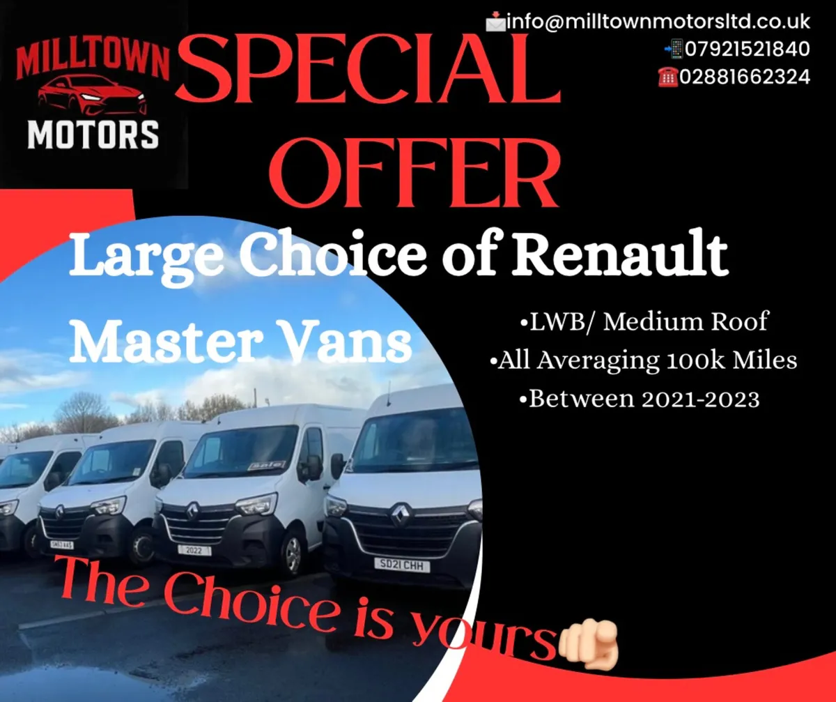 SPECIAL OFFER ON A LARGE CHOICE OF RENAULT MASTERS - Image 3