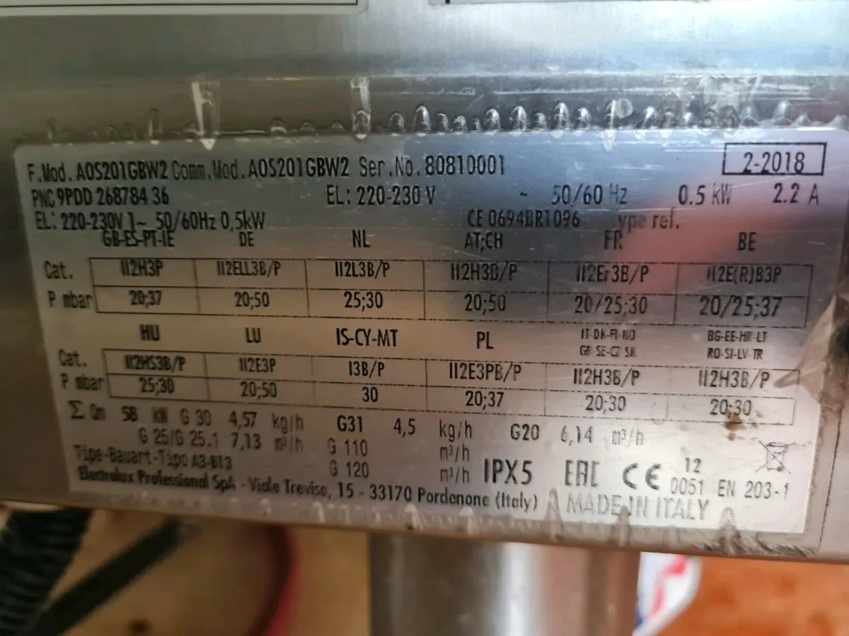 Electrolux Air O Steam 20 Grid Gas Combi Oven - Image 3