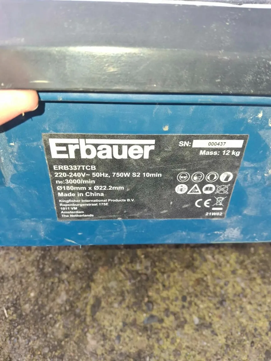erbauer wet tile cutter - Image 1