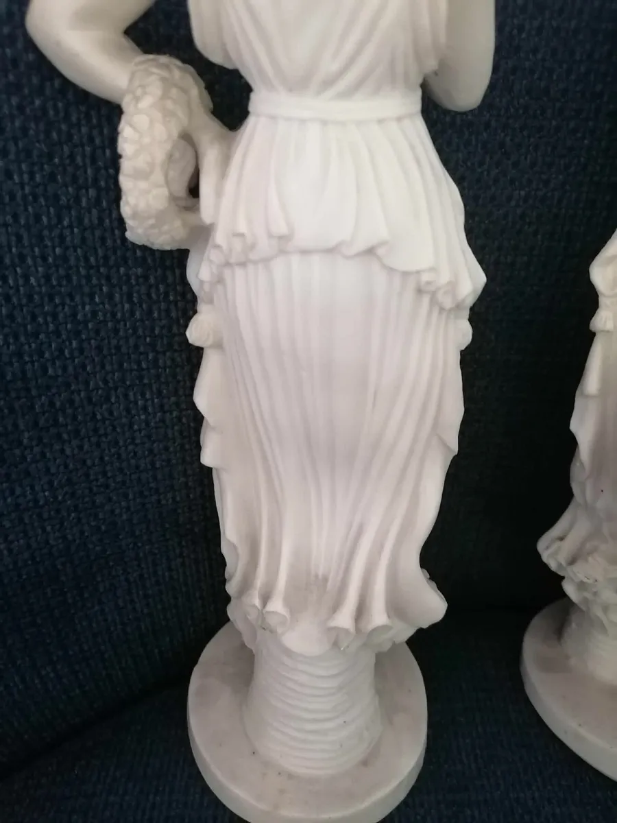 Pair of Italian Alabaster Persephone Statues - Image 2