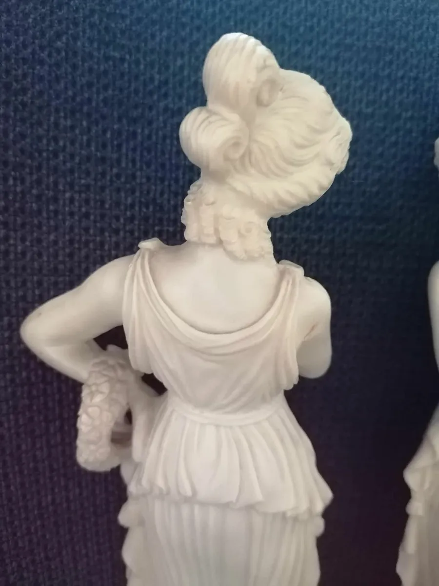 Pair of Italian Alabaster Persephone Statues - Image 3
