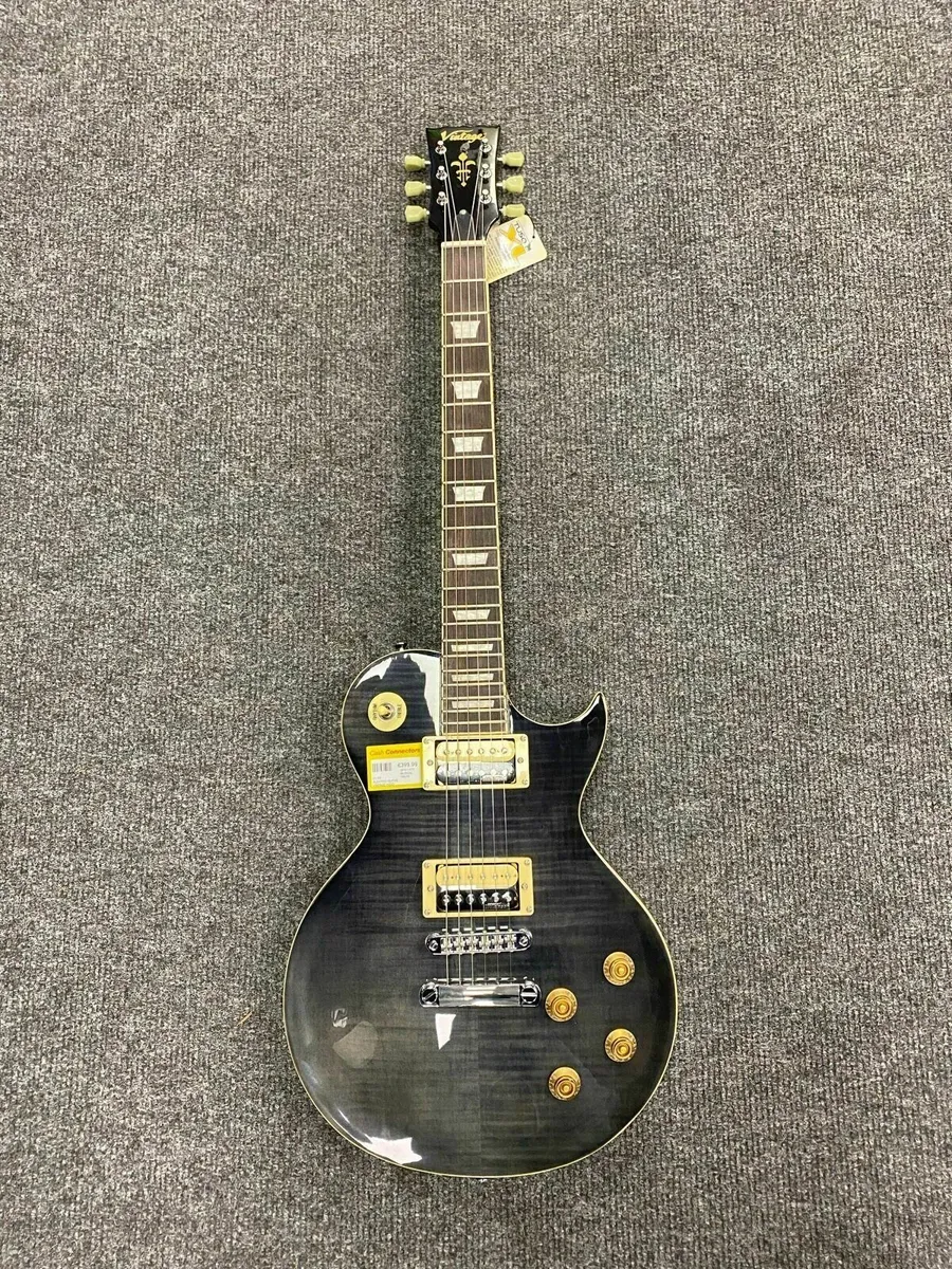 *NEW* Grey Vintage V100 Electric Guitar - Image 1