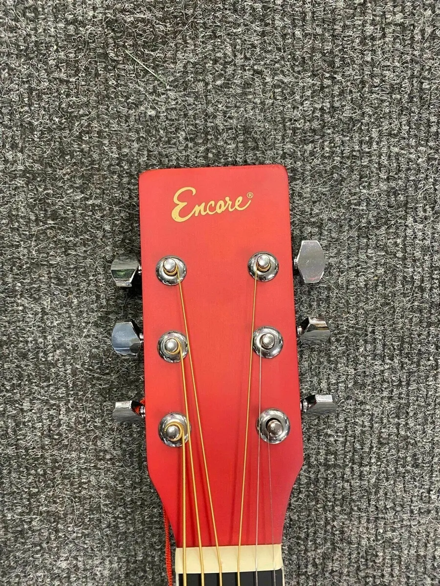 *NEW* Encore Red Acoustic Guitar - Image 3