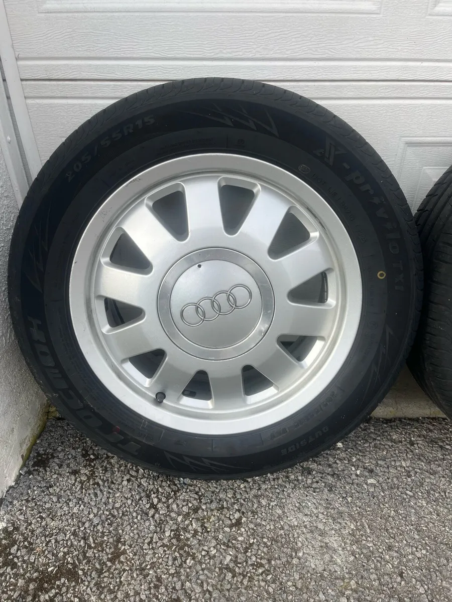 Audi alloy wheels. 5 wheels (spare included) - Image 2