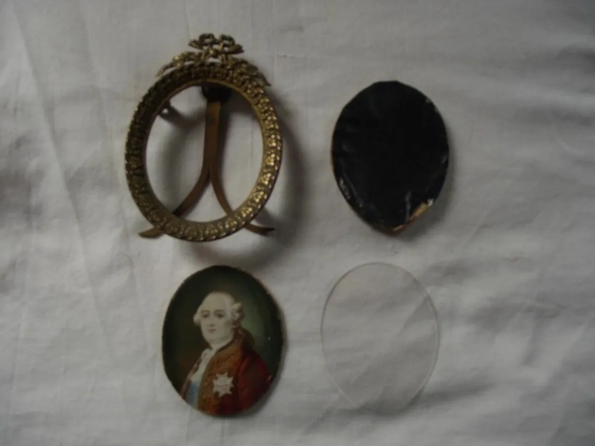 Miniature W/colour Portrait  Louis XVI - Ca 1800's - Image 2