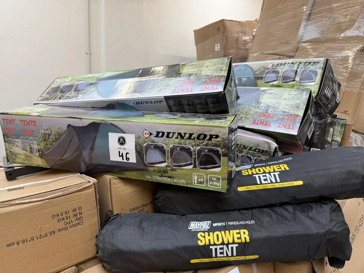 4 Person Tents and Shower Tents **Online Auction** - Image 1