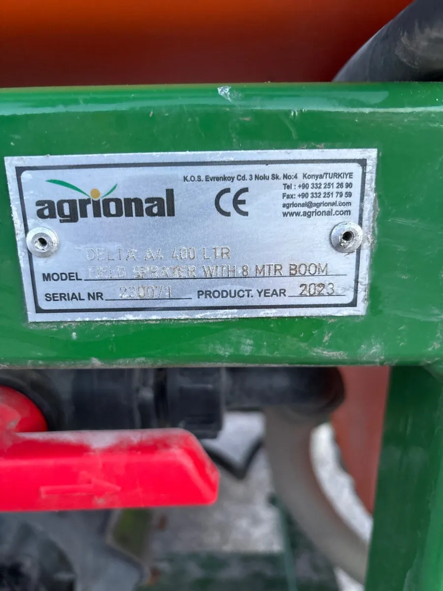 400 Litre 8 metre Boom Sprayer - Image 3
