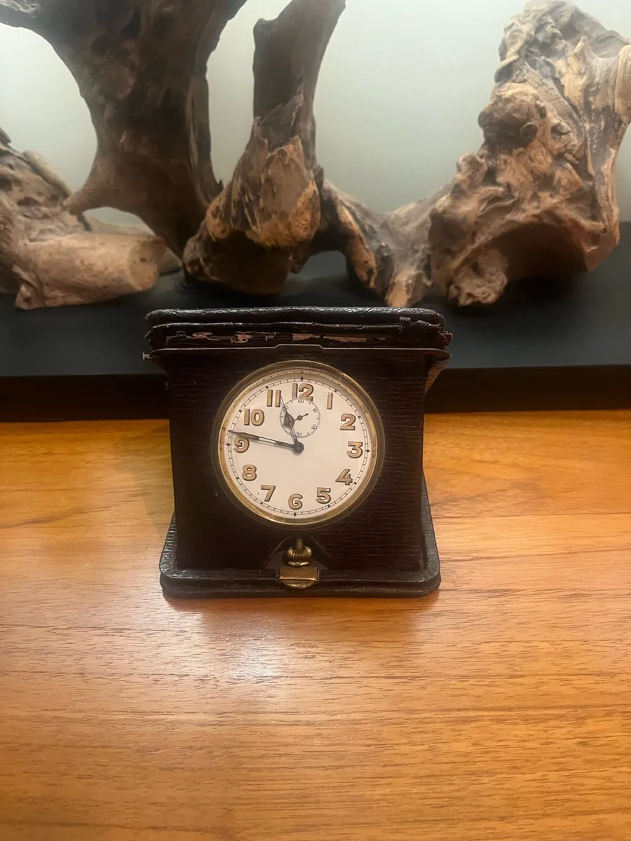 Antique Swiss Travel Clock - Image 1
