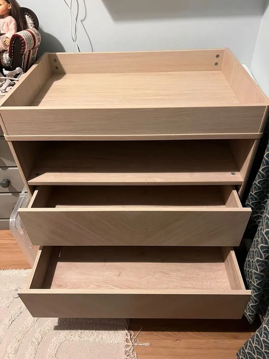 Baby Changing Table with Drawers - Image 2