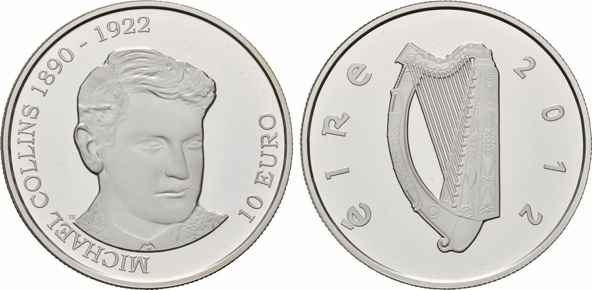 Ireland 2012 Silver Proof Coin Michael Collins - Image 1