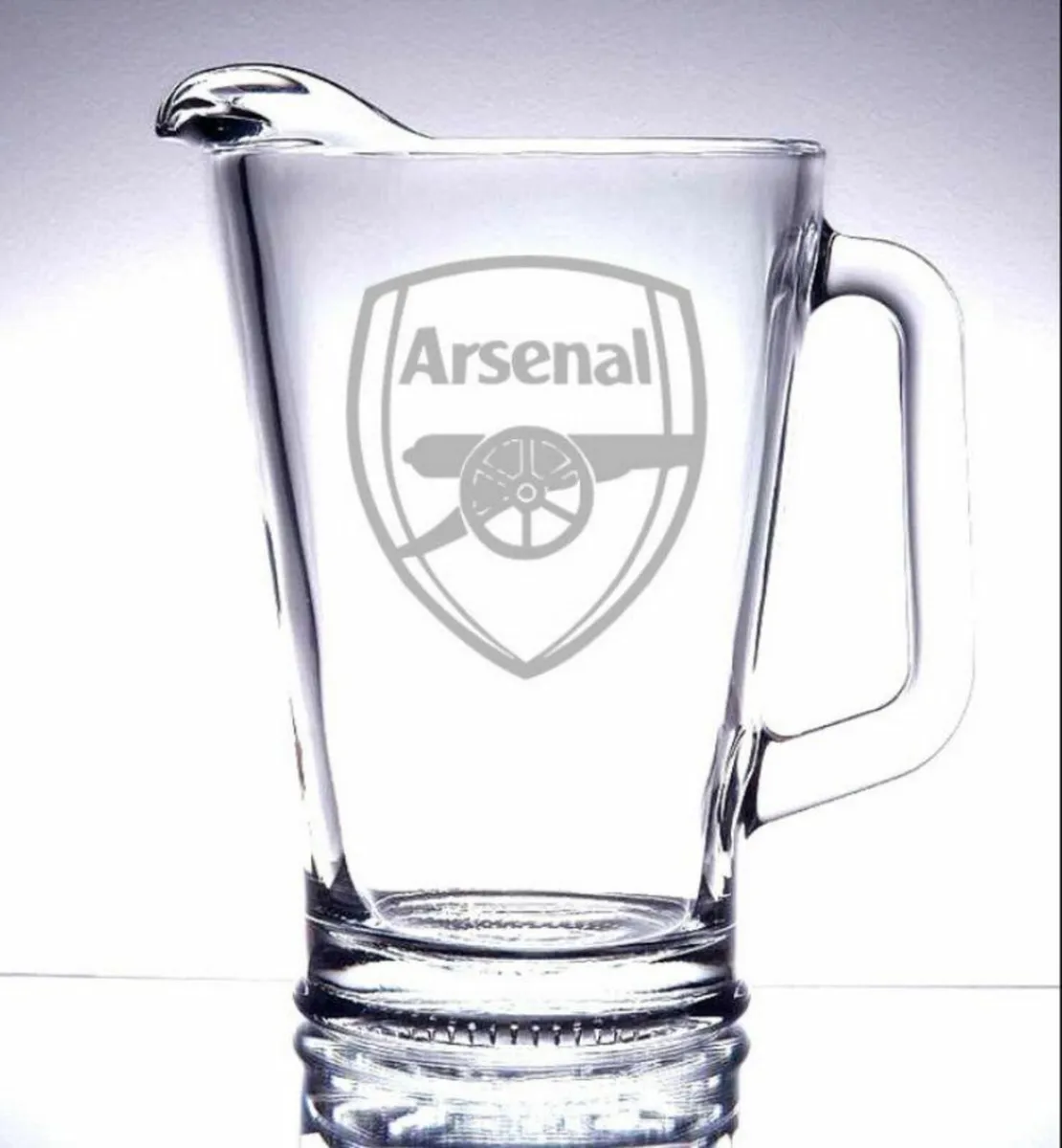 Large Vintage Glass Football Club Pitchers - Image 2
