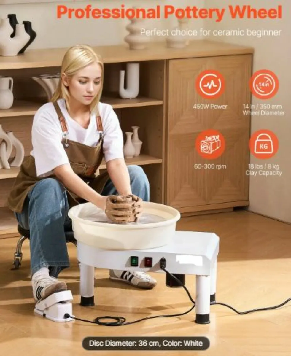 Pottery Wheel,35 cm Ceramic Wheel Forming Machine - Image 2