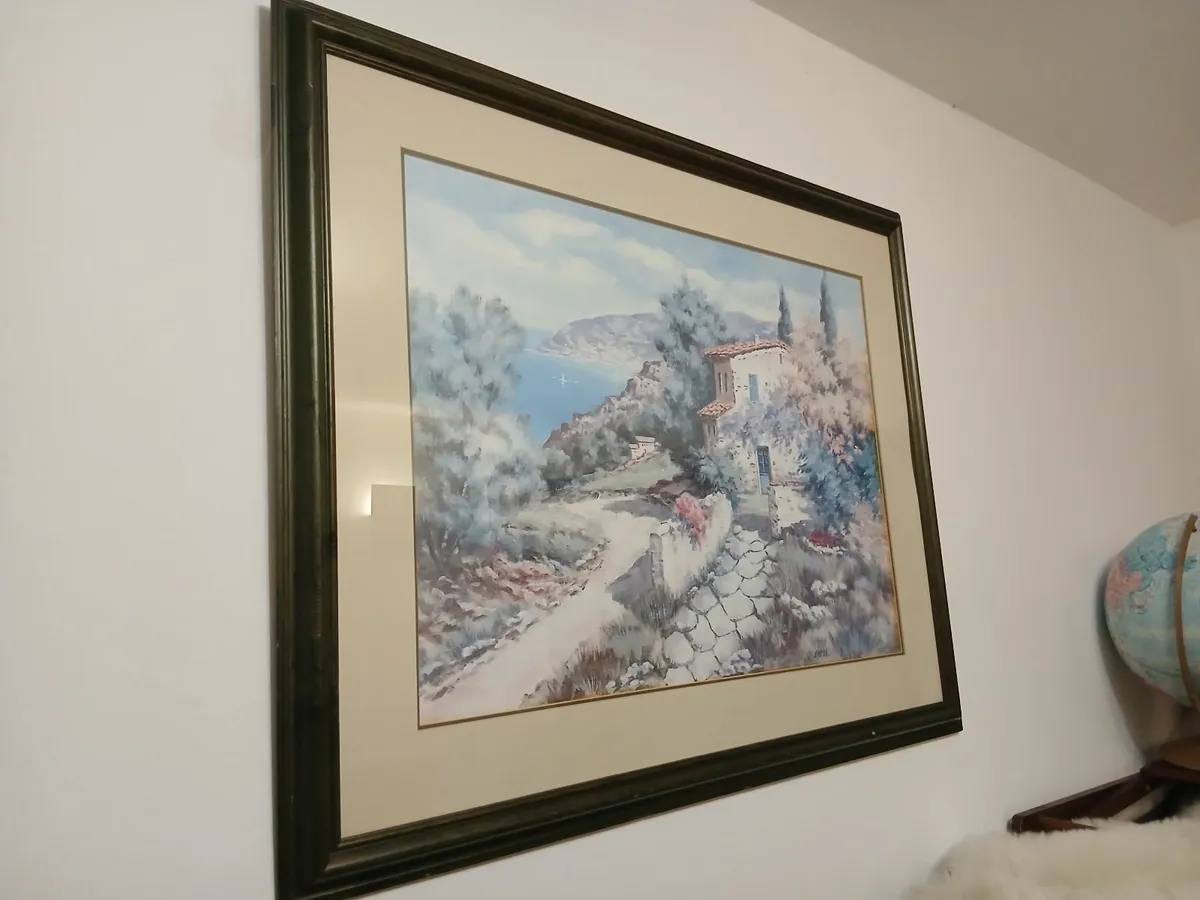 Seascape Watercolour by Artist Lizzi - Image 1