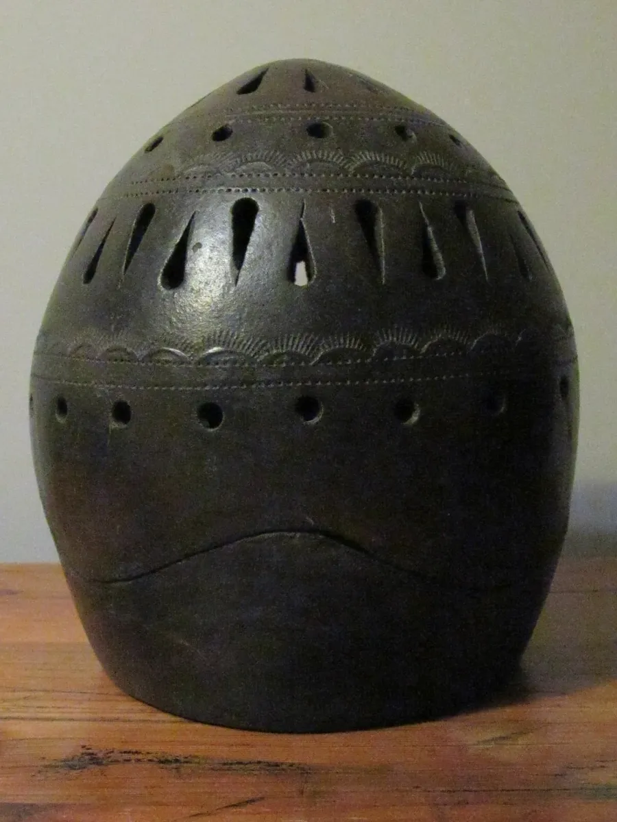 Handcrafted Clay Candle Lantern – 2 Piece - Image 2