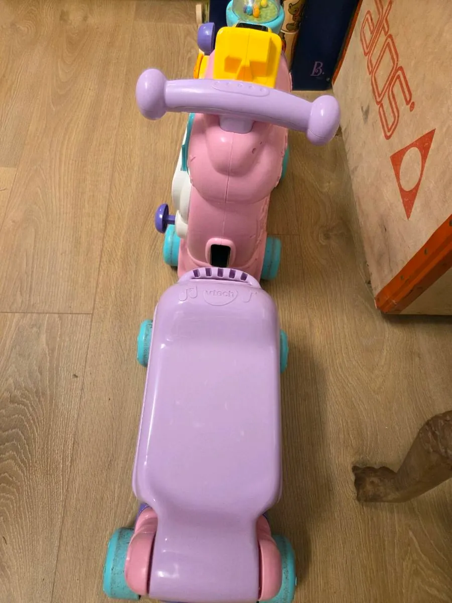 VTech 4-in-1 Alphabet Train Pink - Image 3