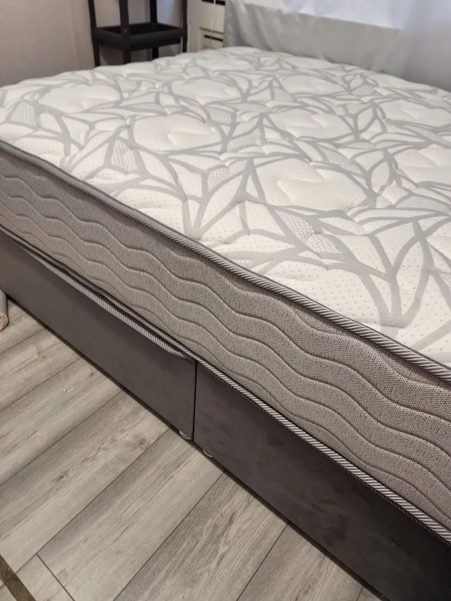 BRAND NEW!! Double bed with mattress - Image 2