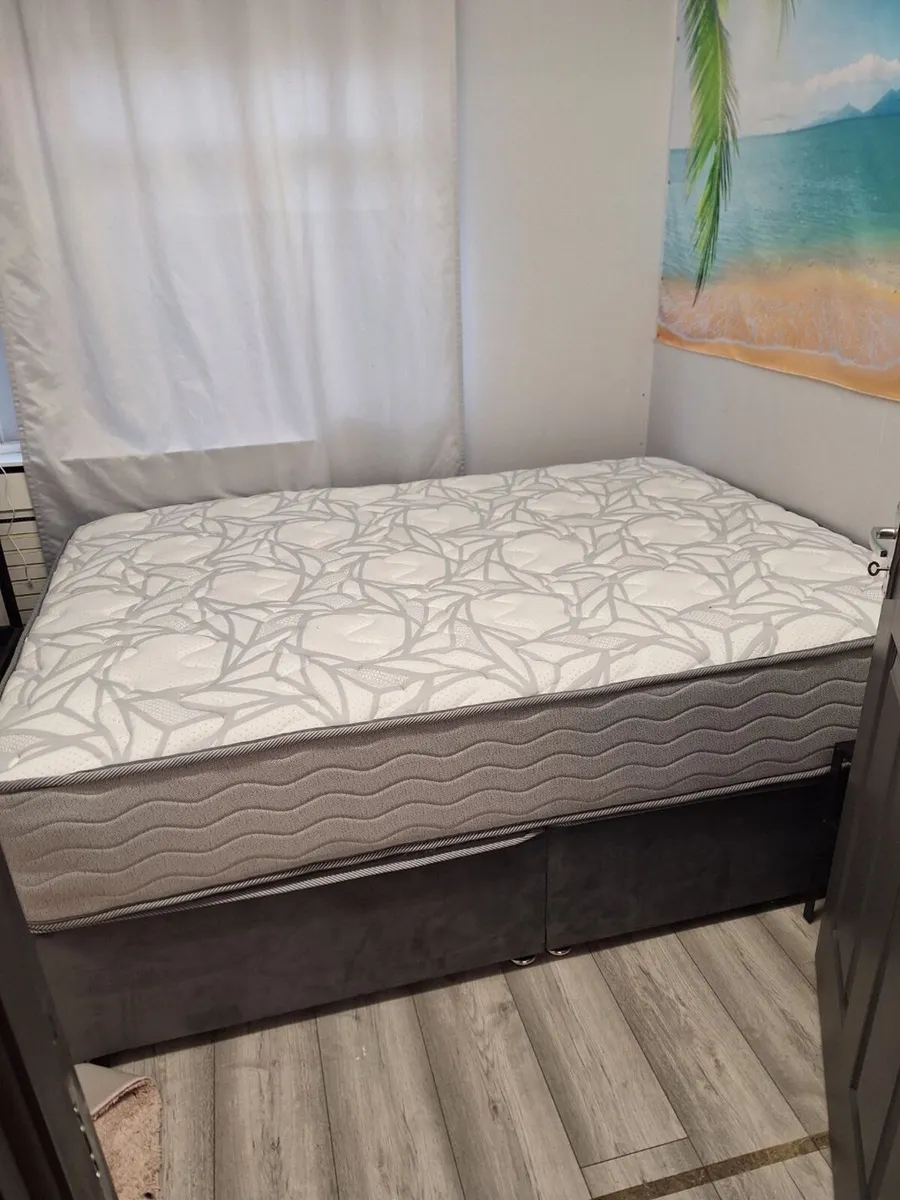 BRAND NEW!! Double bed with mattress - Image 3