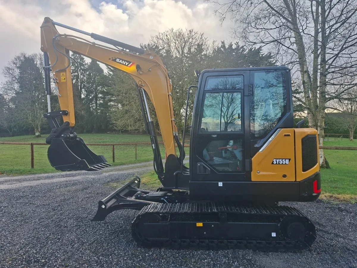 NEW UNUSED SANY SY55U Mini Digger Kubota Engine - Image 4