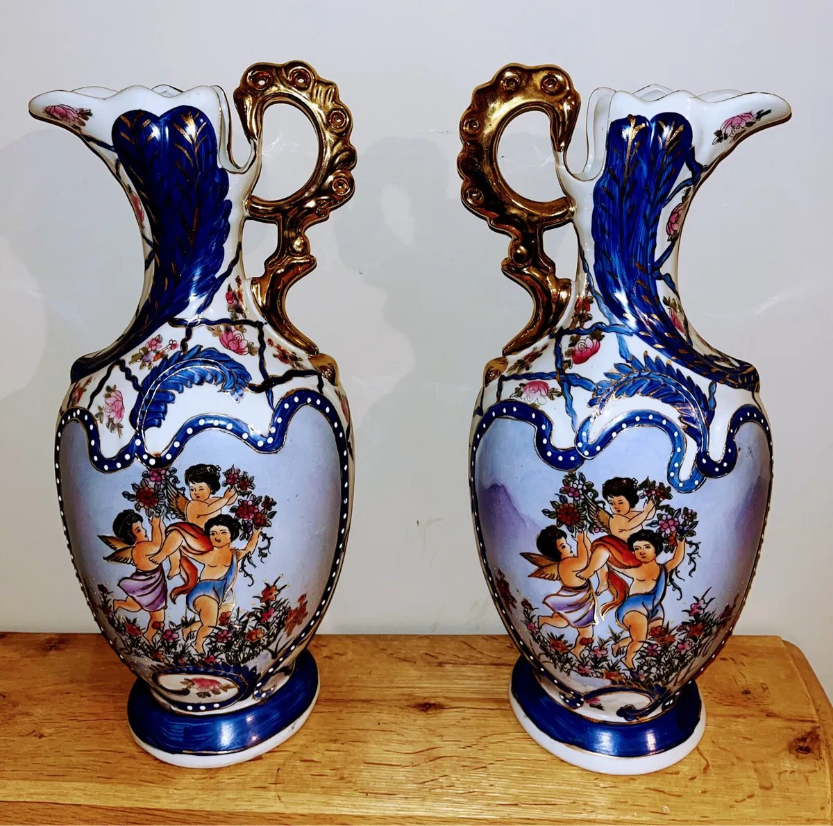 Pair of Antique Porcelain Vases - Image 2