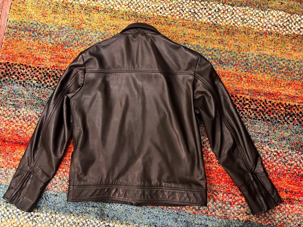Soul Revolver Men’s Black Leather Jacket 2XL - Image 4
