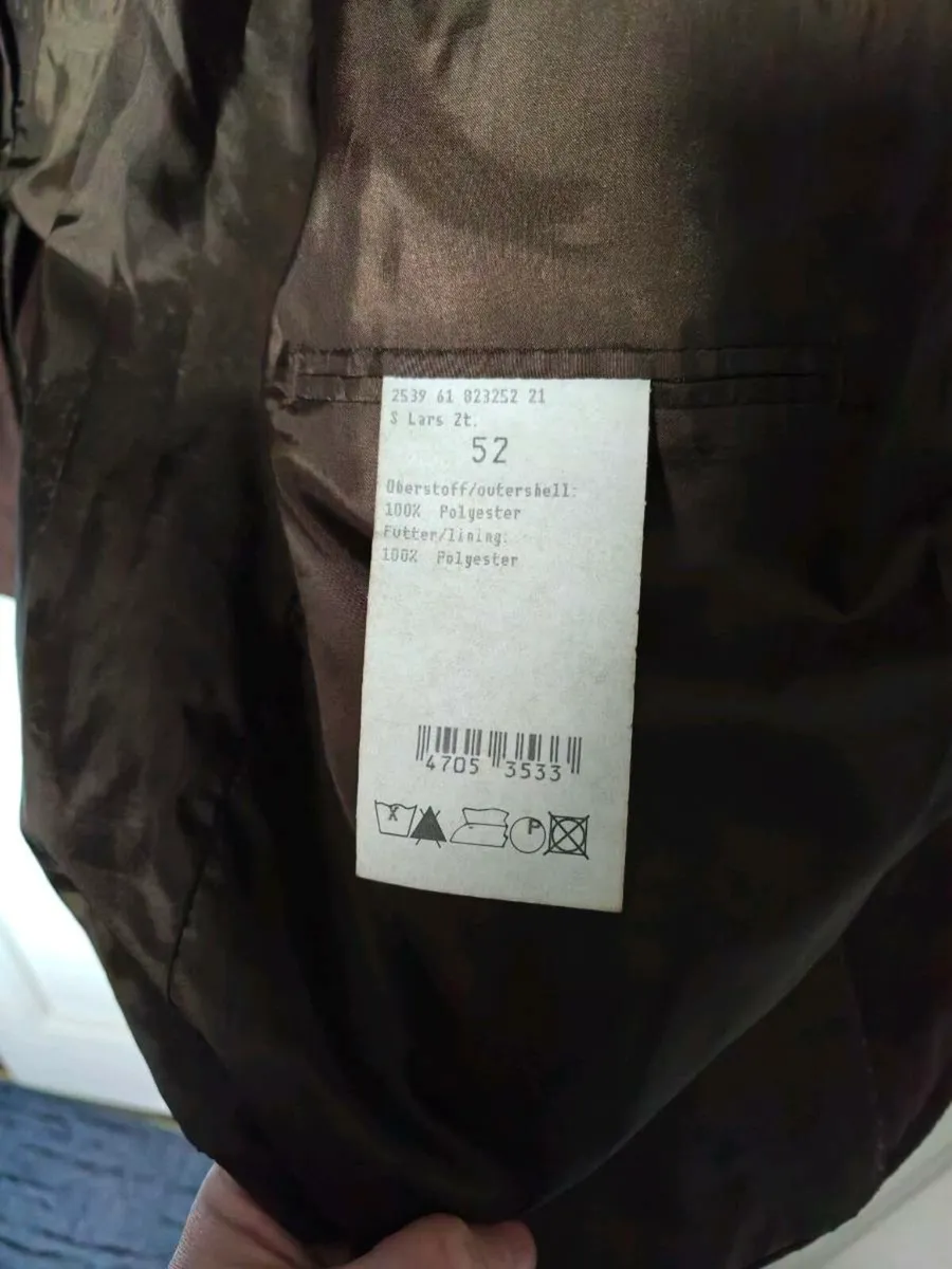 Brown Suede-Look Blazer Jacket – Size 52 (Large) - Image 4