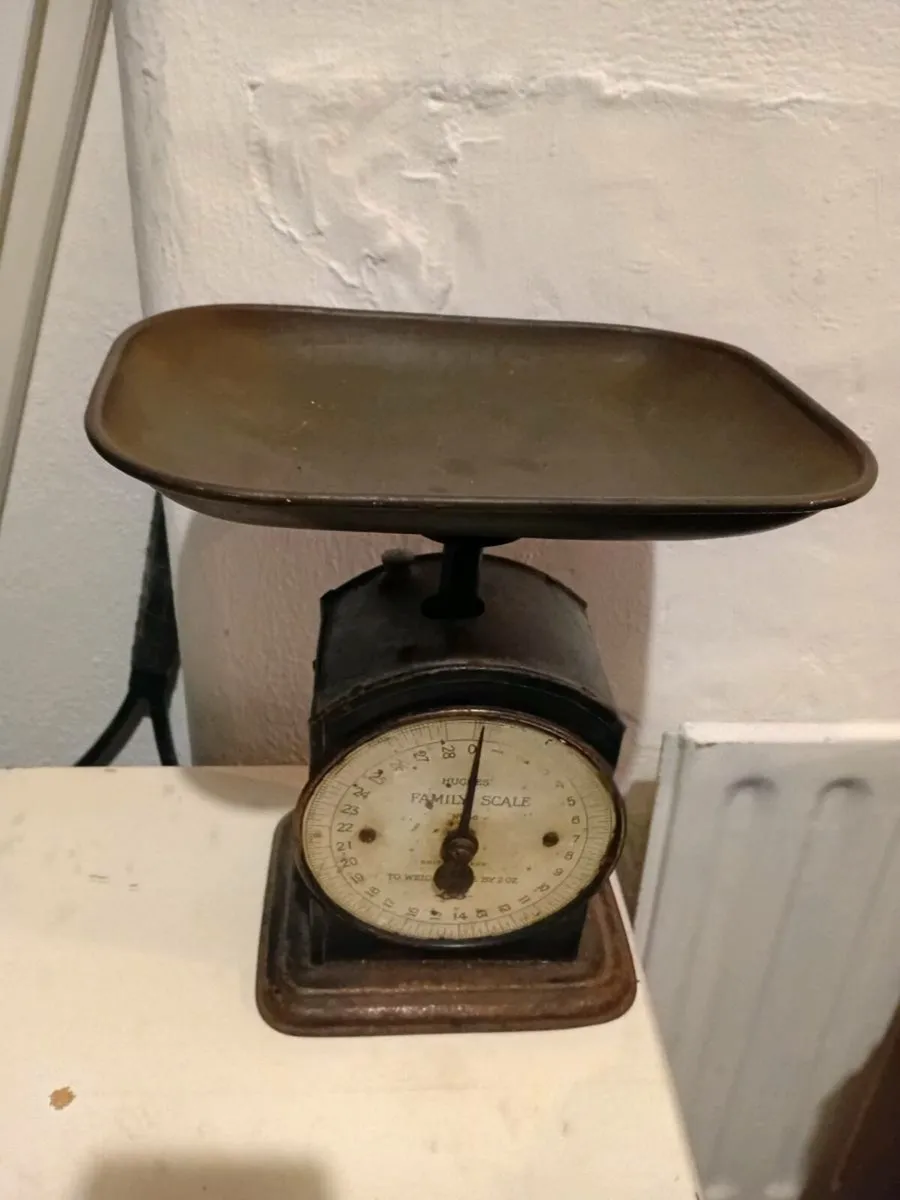 antique cast iron hughes family scale model 48 - Image 2