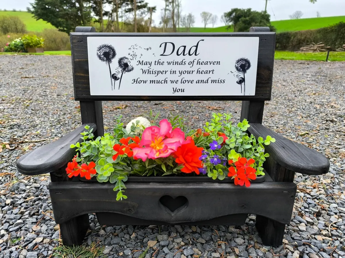 Personalised planter"bench" - Image 1