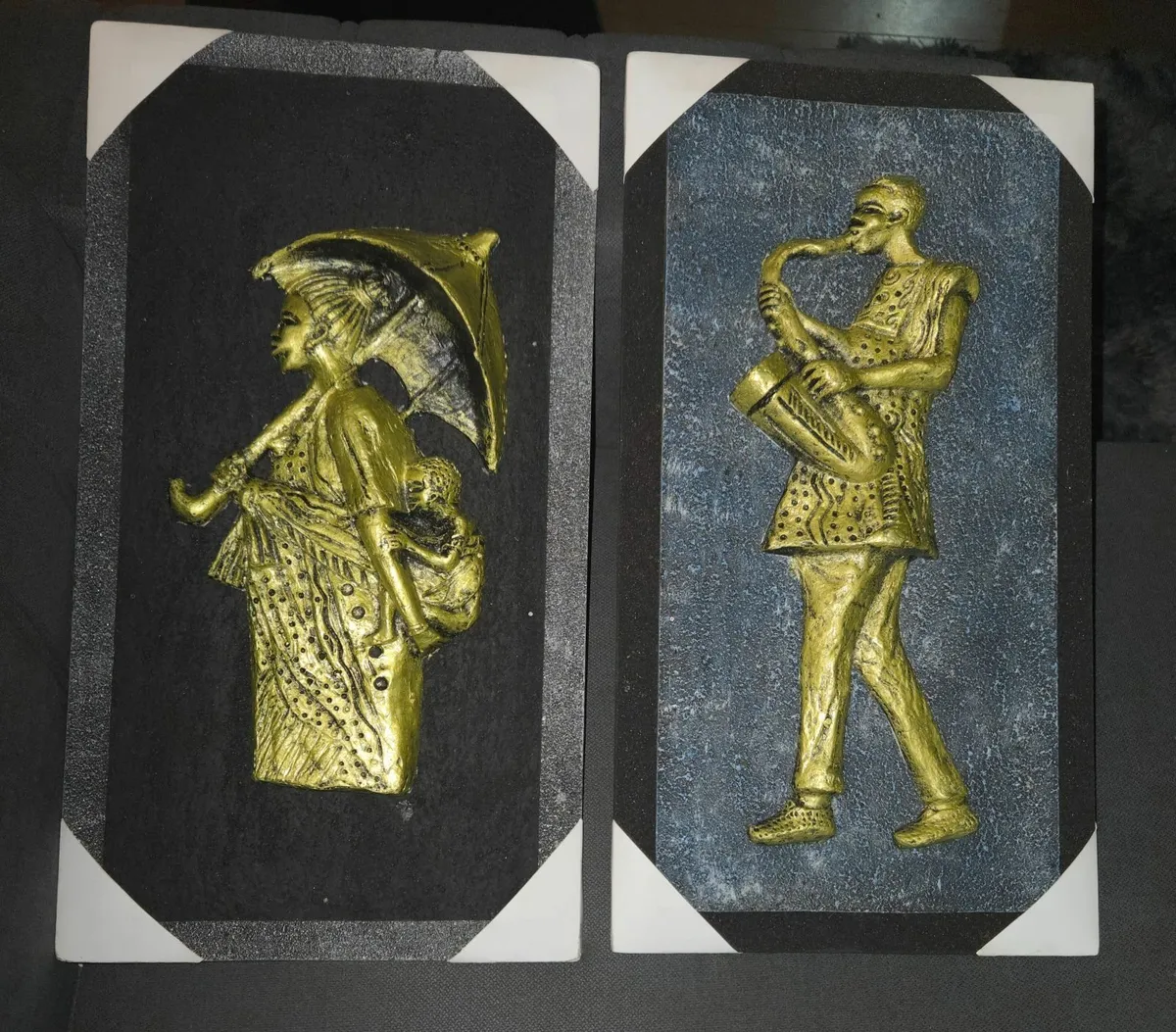 African framed 3D relief Artwork - Image 2