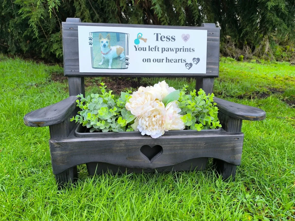 Personalised planter"bench" - Image 3