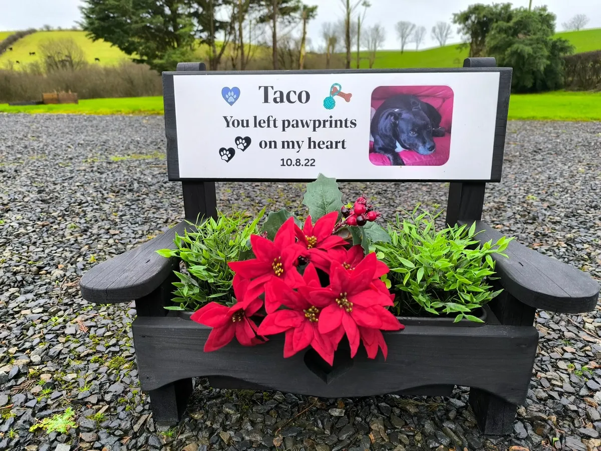 Personalised planter"bench" - Image 4