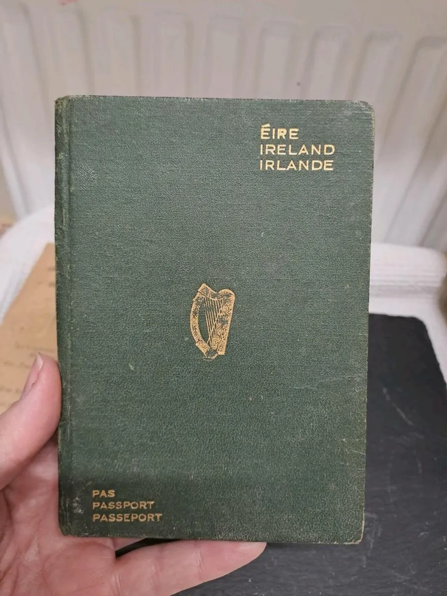 Rare 1948 Irish Passport & Travel card - Image 2