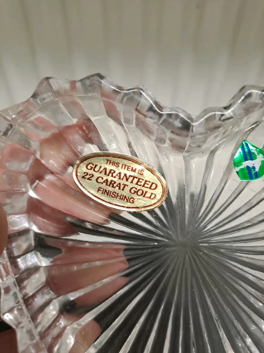 Killarney Crystal Ireland Claddagh Heart Dish - Image 4