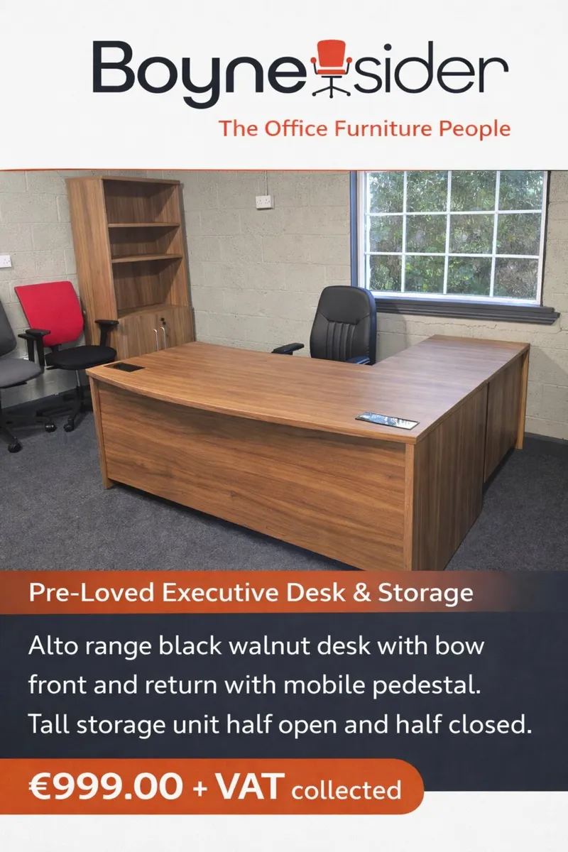 Alto executive office desk set preloved - Image 1