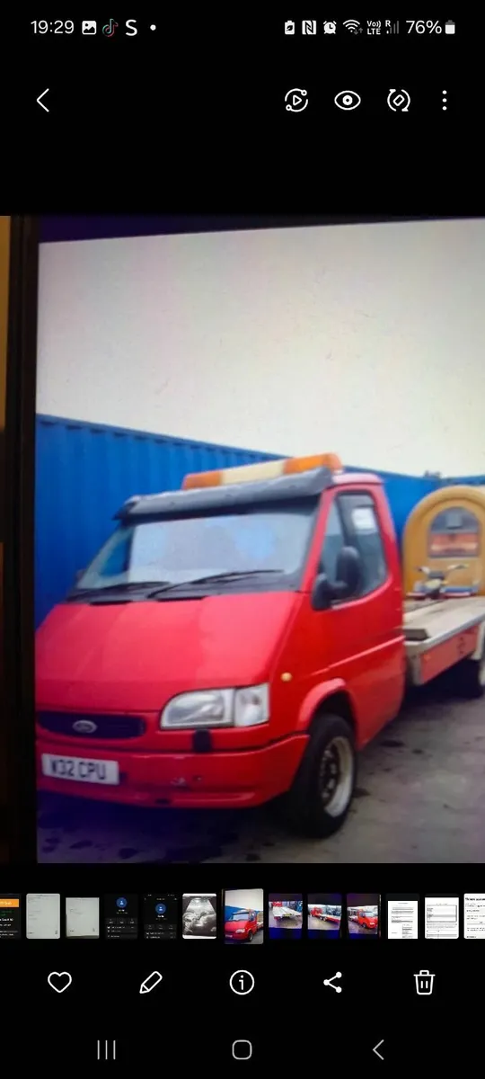 2000 ford transit mk5 recovery truck - Image 1